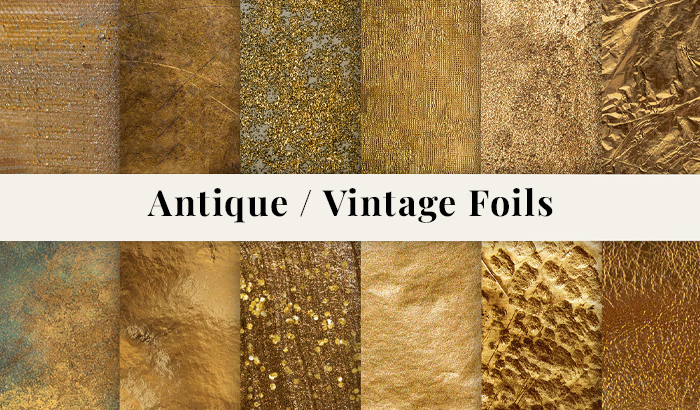 antique vintage foils