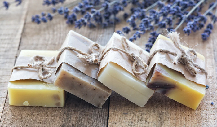 handmade and homemade soap packaging