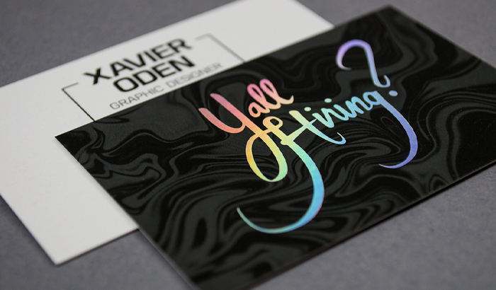 holographic foil stamping