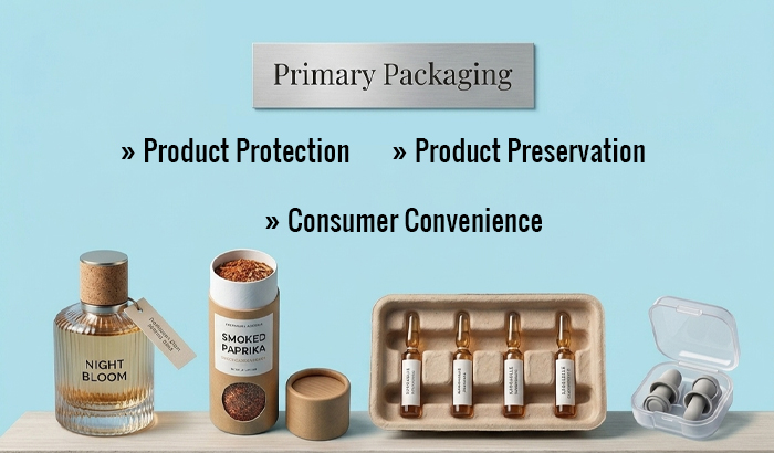 top 3 functions of primary packaging