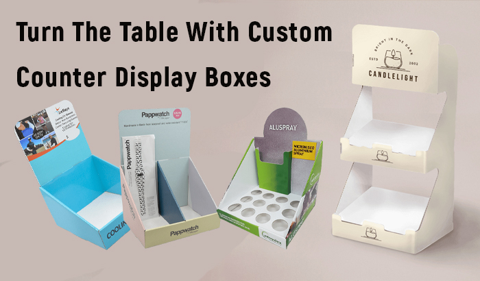 turn the table with custom counter display boxes