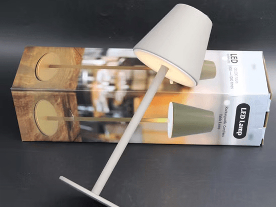 branded table lamp boxes with inserts