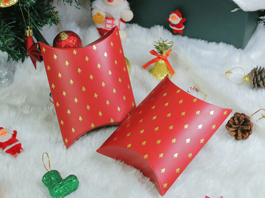 christmas gift card pillow boxes