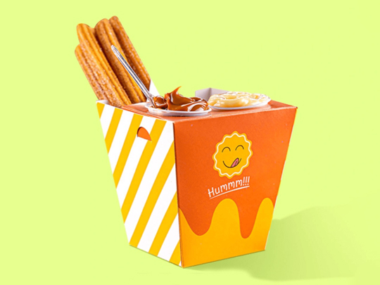 churro takeaway boxes