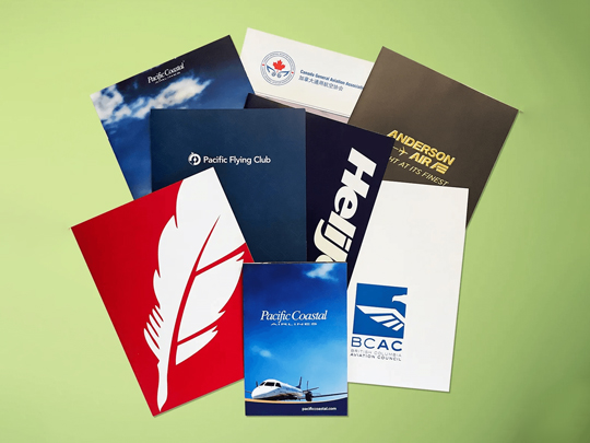 custom business folders wholesale