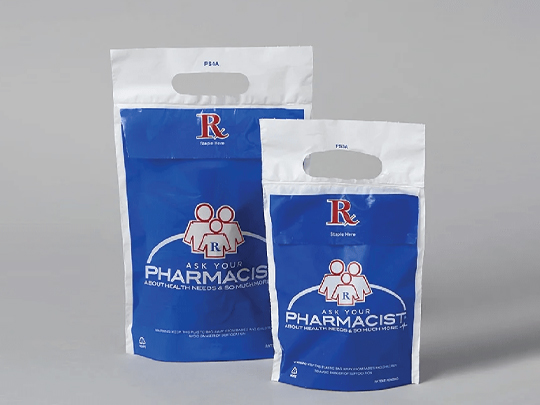 custom pharmacy paper bags