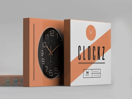 custom printed clock boxes