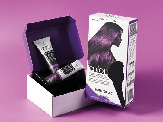 custom printed hair color boxes