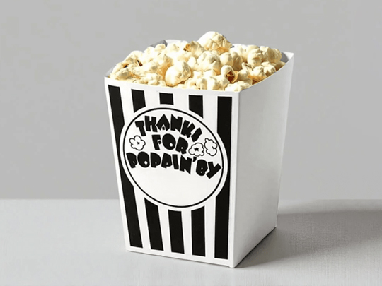 custom printed popcorn boxes