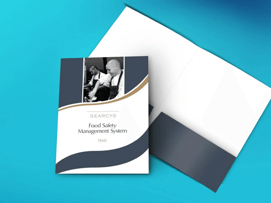 custom silk presentation folders with logo