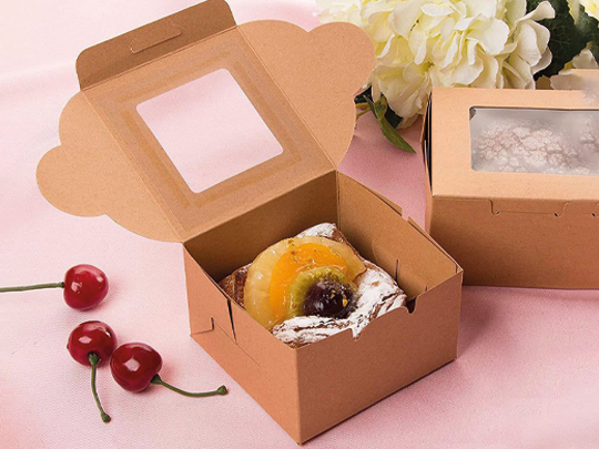 kraft boxes with window