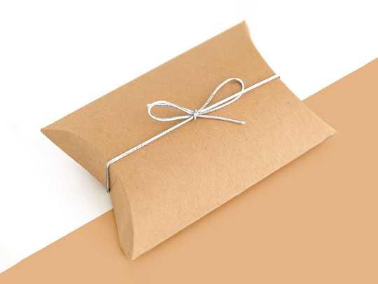 kraft pillow boxes
