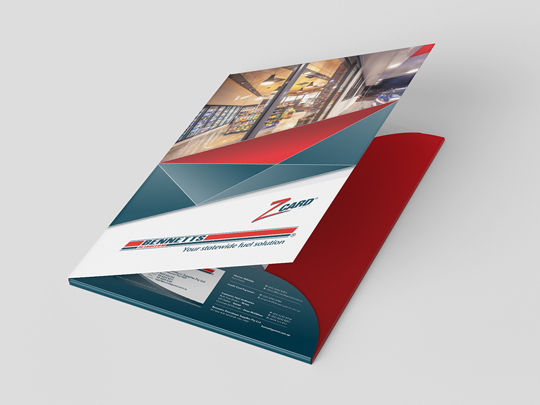 personalized silk presentation folders