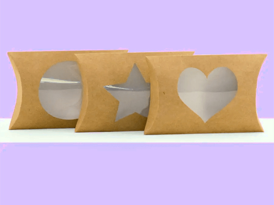 pillow boxes with window wholesale