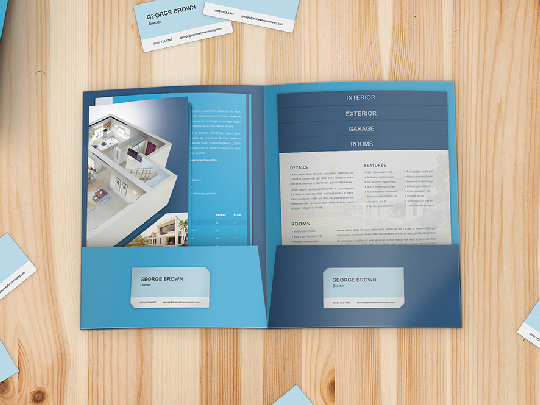 pocket presentation folders