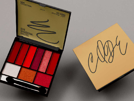 printed eye shadow boxes