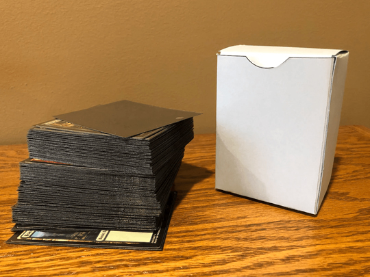 trading card storage boxes