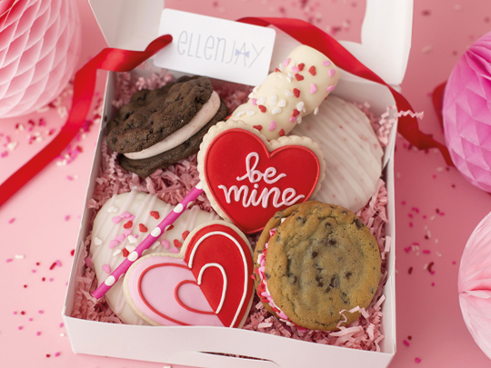 valentine cookie boxes